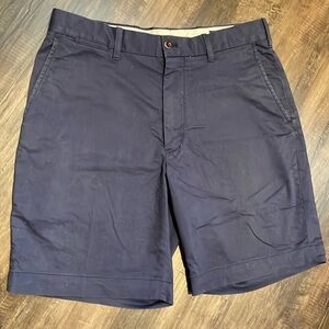 Polo Golf Ralph Lauren Men's Blue Cotton Blend‎ Flat Front Shorts Size 31